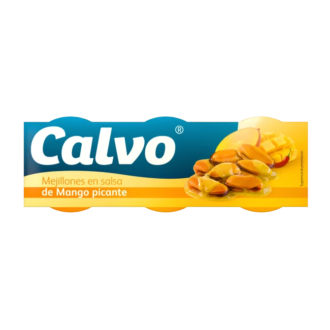 Midii In Sos Mango Picant Calvo 3*80g